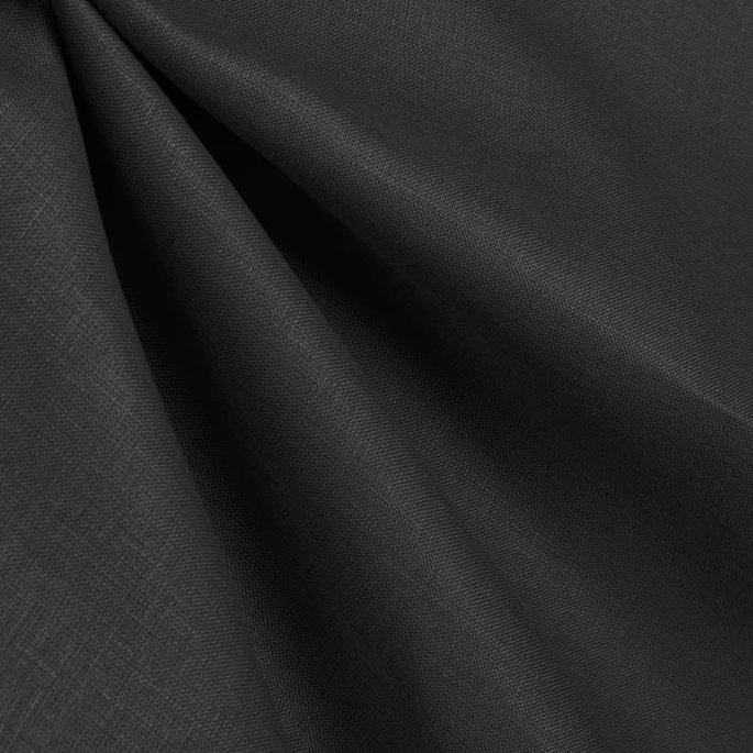 Black Irish Linen Fabric image 2 of 2