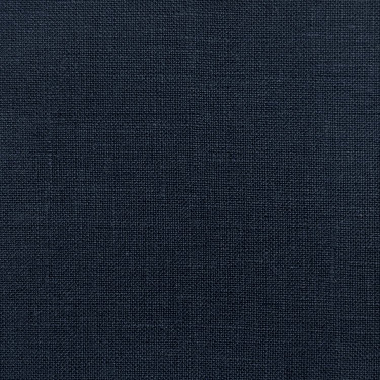 Navy Blue Irish Linen Fabric