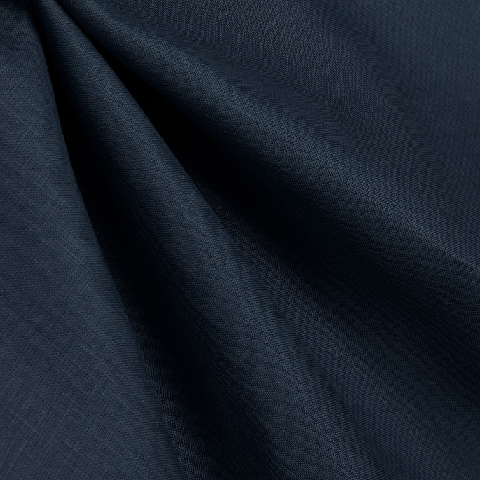 Navy Blue Irish Linen Fabric image 2 of 2