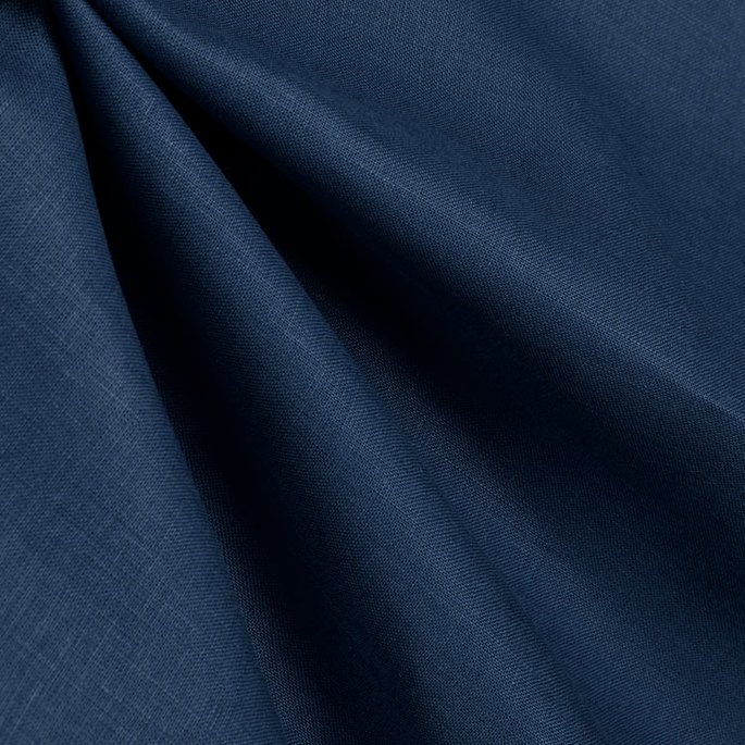 New Indigo Blue Irish Linen Fabric image 2 of 2