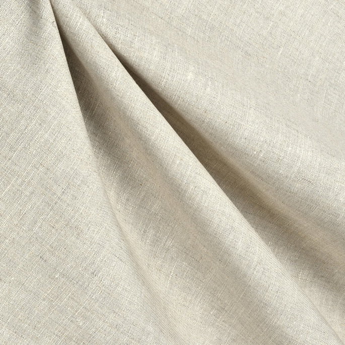 120" Oatmeal Irish Linen Fabric image 2 of 2