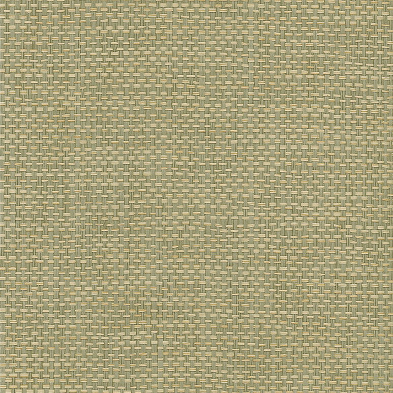 Seabrook Designs NR107X Paperweave Green &amp; Tan Wallpaper