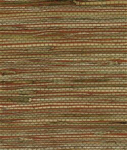 Seabrook Designs NR161X Rushcloth Red & Tan Wallpaper