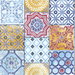 NextWall Peel & Stick Colorful Moroccan Tile Blue/Yellow/Red Wallpaper