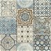 NextWall Peel &amp; Stick Moroccan Tile Blue &amp; Gray Wallpaper thumbnail image 1 of 5
