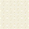 NextWall Peel & Stick Diamond Geometric Metallic Gold & White Wallpaper - Image 1