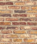 NextWall Peel & Stick Faux Rustic Red Brick Wallpaper