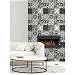 NextWall Peel &amp; Stick Graphic Tile Black &amp; White Wallpaper thumbnail image 3 of 5