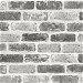 NextWall Peel &amp; Stick Washed Brick Soft Gray Wallpaper thumbnail image 1 of 5
