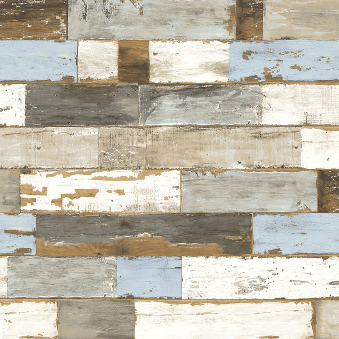 NextWall Peel &amp; Stick Shiplap White &amp; Gray Wallpaper image 1 of 5