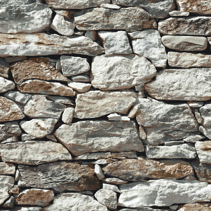 NextWall Peel &amp; Stick Stone Wall Brown &amp; Gray Wallpaper image 1 of 4