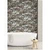 NextWall Peel & Stick Stone Wall Brown & Gray Wallpaper - Image 2