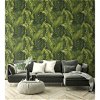 NextWall Peel & Stick Tropical Banana Leaves Green Wallpaper - Image 3