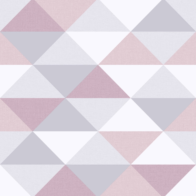 NextWall Peel &amp; Stick Mod Triangles Pink &amp; Gray Wallpaper image 1 of 4