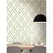 NextWall Peel &amp; Stick Tile Trellis Green &amp; White Wallpaper thumbnail image 4 of 5