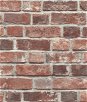 NextWall Peel & Stick Distressed Red Brick Wallpaper