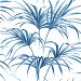 NextWall Peel &amp; Stick Tropical Palm Leaf Coastal Blue Wallpaper thumbnail image 1 of 5
