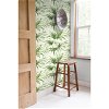 NextWall Peel & Stick Tropical Palm Leaf Green & Off-White Wallpaper - Image 2