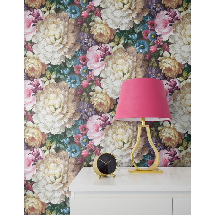 NextWall Peel &amp; Stick Blooming Floral Multicolored Wallpaper image 2 of 5