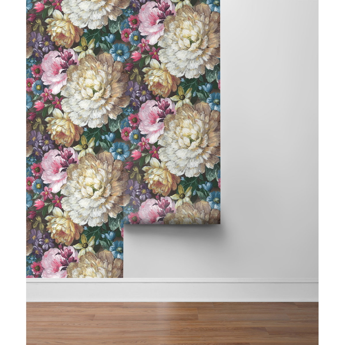 NextWall Peel &amp; Stick Blooming Floral Multicolored Wallpaper image 5 of 5
