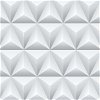 NextWall Peel & Stick Triangle Origami Gray Wallpaper - Image 1