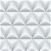 NextWall Peel &amp; Stick Triangle Origami Gray Wallpaper thumbnail image 1 of 4
