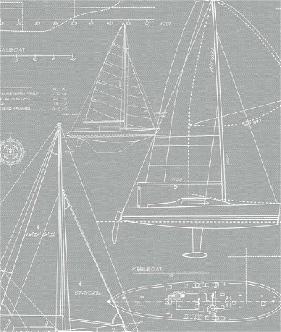 NextWall Peel & Stick Yacht Club Gray Wallpaper
