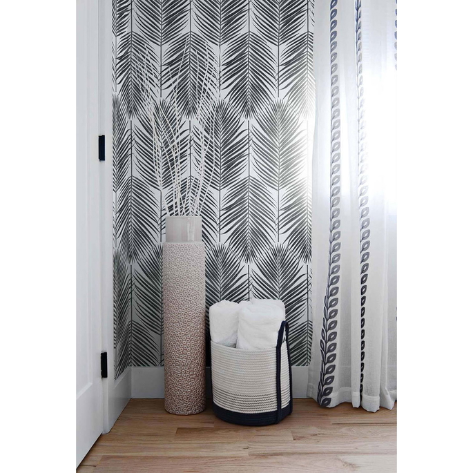 NextWall Peel &amp; Stick Paradise Palm Ebony Wallpaper image 3 of 4