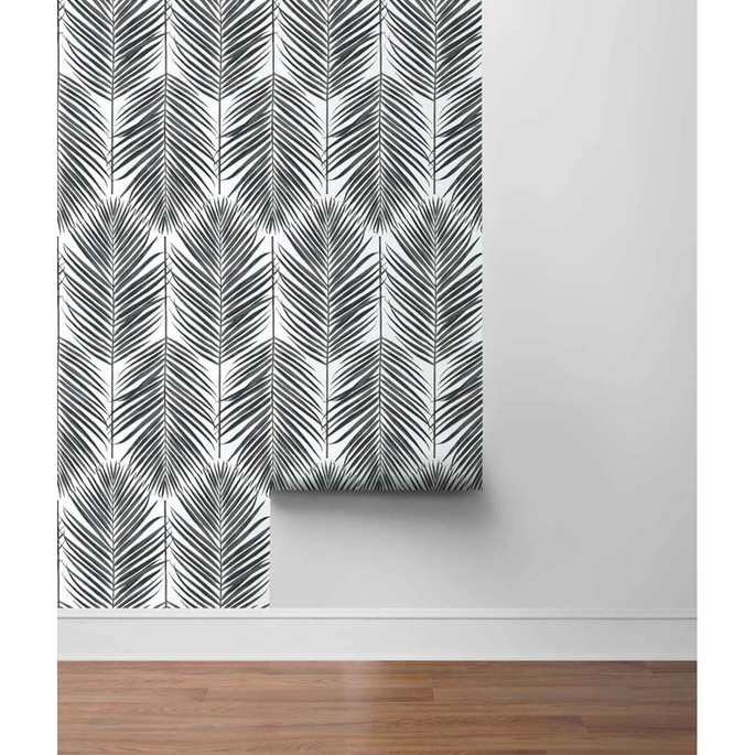 NextWall Peel &amp; Stick Paradise Palm Ebony Wallpaper image 4 of 4