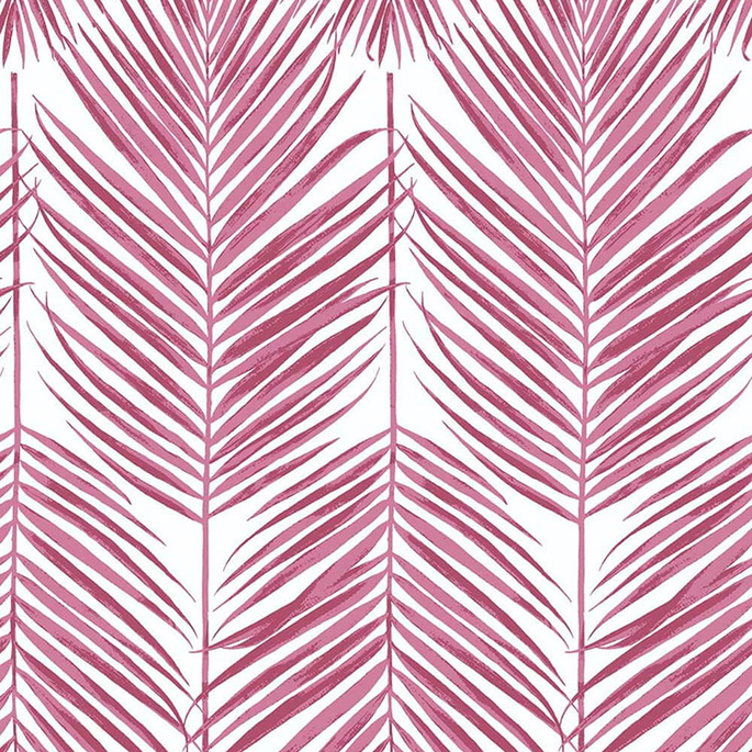 NextWall Peel &amp; Stick Paradise Palm Cerise Pink Wallpaper image 1 of 4