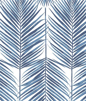 NextWall Peel & Stick Paradise Palm Coastal Blue Wallpaper