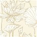 NextWall Peel &amp; Stick Lotus Floral Metallic Gold &amp; Cream Wallpaper thumbnail image 1 of 5