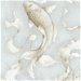 NextWall Peel &amp; Stick Koi Fish Metallic Champagne &amp; Gray Wallpaper thumbnail image 1 of 5