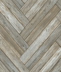 NextWall Peel & Stick Chevron Wood Taupe & Beige Wallpaper
