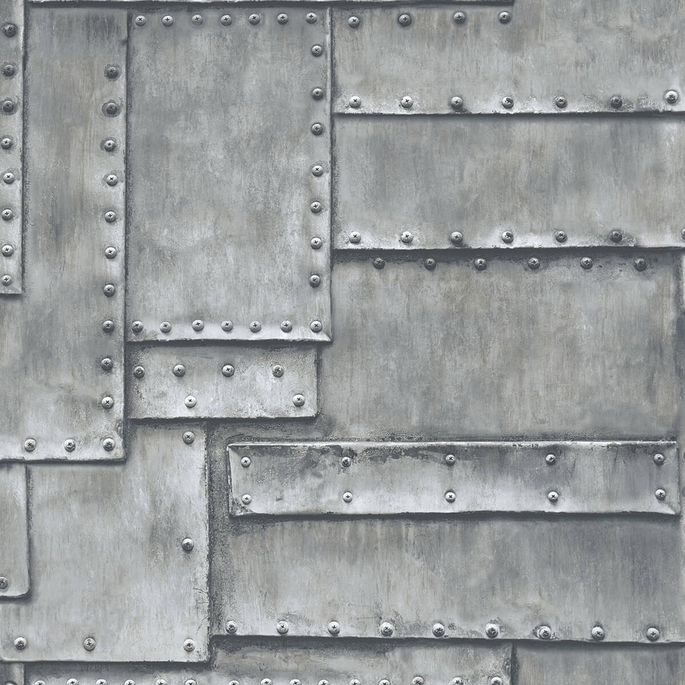 NextWall Peel &amp; Stick Fuselage Panel Charcoal Wallpaper image 1 of 4