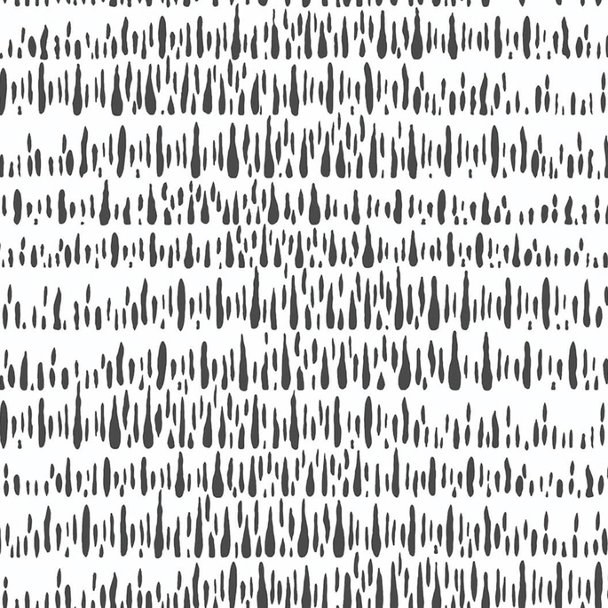 NextWall Peel &amp; Stick Brush Marks Black &amp; White Wallpaper image 1 of 5
