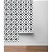 NextWall Peel &amp; Stick Southwest Tile Black &amp; White Wallpaper thumbnail image 4 of 4