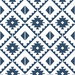NextWall Peel & Stick Southwest Tile Navy & White Wallpaper