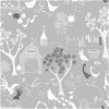 NextWall Peel & Stick Rise & Shine Gray & White Wallpaper - Image 1
