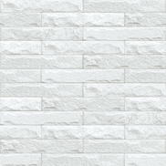 NextWall Peel & Stick Limestone Brick Eggshell & Gray Wallpaper