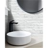 NextWall Peel & Stick Limestone Brick Eggshell & Gray Wallpaper - Image 2
