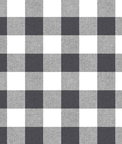 NextWall Peel & Stick Picnic Plaid Black & White Wallpaper