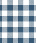 NextWall Peel & Stick Picnic Plaid Navy & White Wallpaper