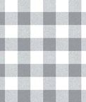 NextWall Peel & Stick Picnic Plaid Gray & White Wallpaper