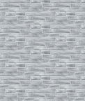 NextWall Peel & Stick Brushed Metal Tile Silver Wallpaper