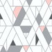 NextWall Peel & Stick Kaleidoscope Pink & Charcoal Wallpaper