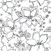 NextWall Peel &amp; Stick Linework Floral Black &amp; White Wallpaper thumbnail image 1 of 5