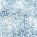 NextWall Peel &amp; Stick Patchwork Blue &amp; Eggshell Wallpaper thumbnail image 1 of 5