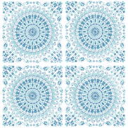 NextWall Peel & Stick Mandala Teal & Blue Wallpaper