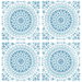 NextWall Peel & Stick Mandala Teal & Blue Wallpaper